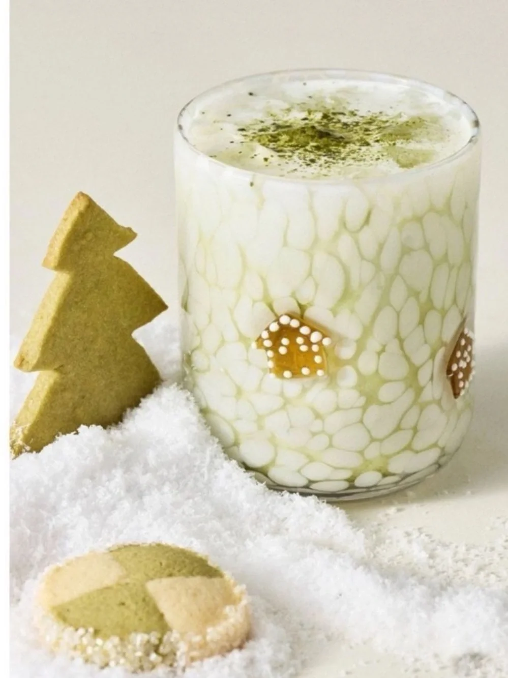 Anthropologie Gingerbread Icon Juice Glass Nesting Gracefully